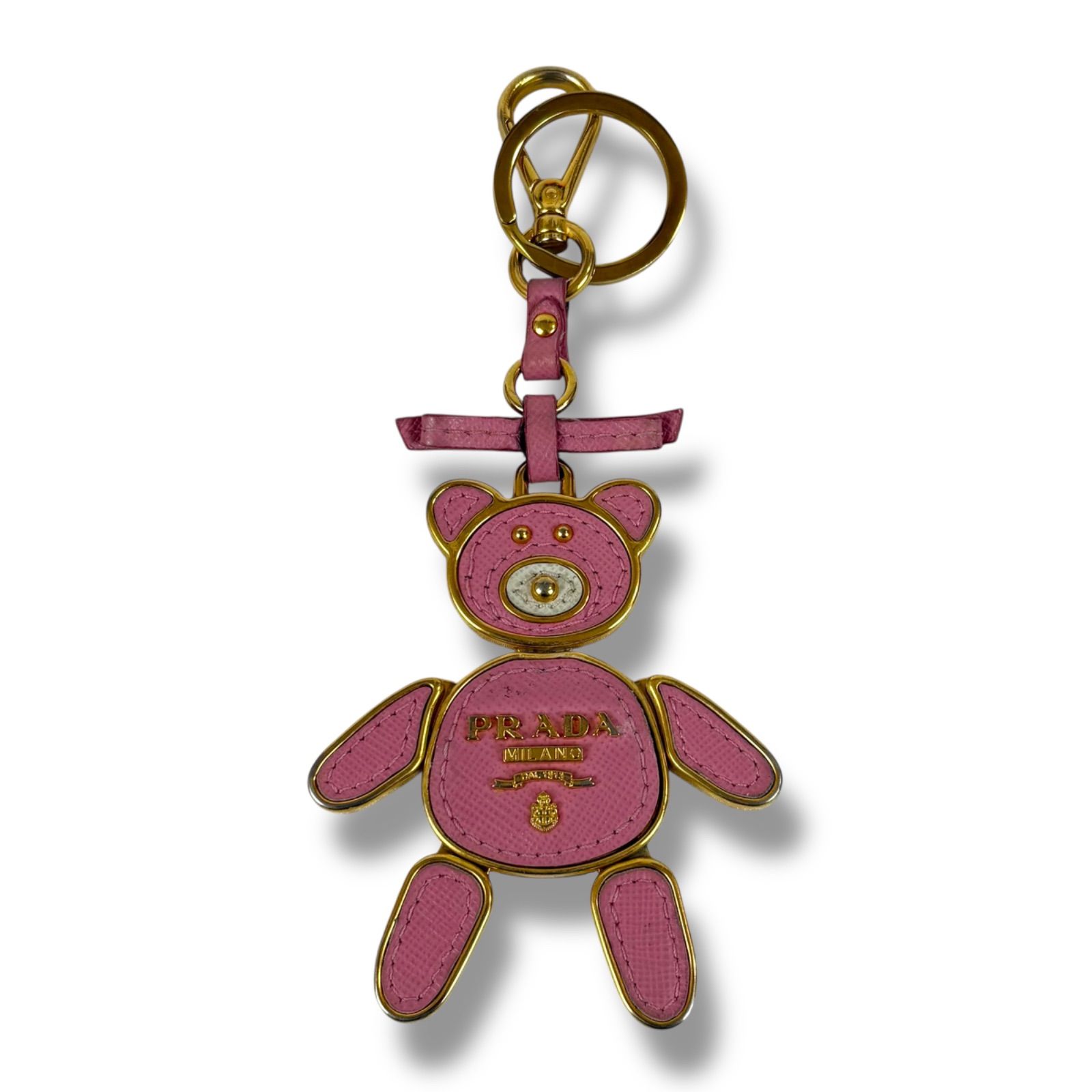プラダ PRADA ベアモチーフ キーリング バッグチャーム クマ 熊 