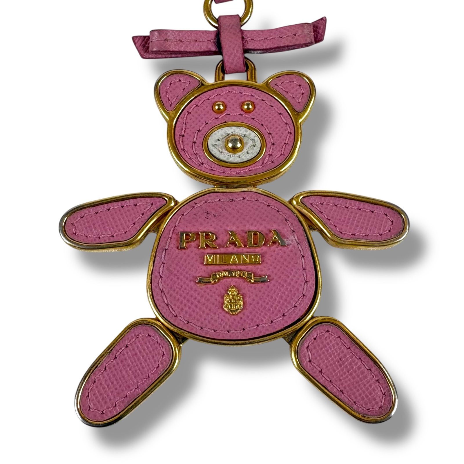 プラダ PRADA ベアモチーフ キーリング バッグチャーム クマ 熊 