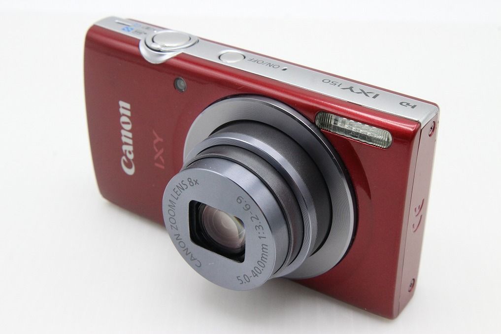 良品 Canon キヤノン IXY 150 コンパクトデジタルカメラ レッド 元箱付