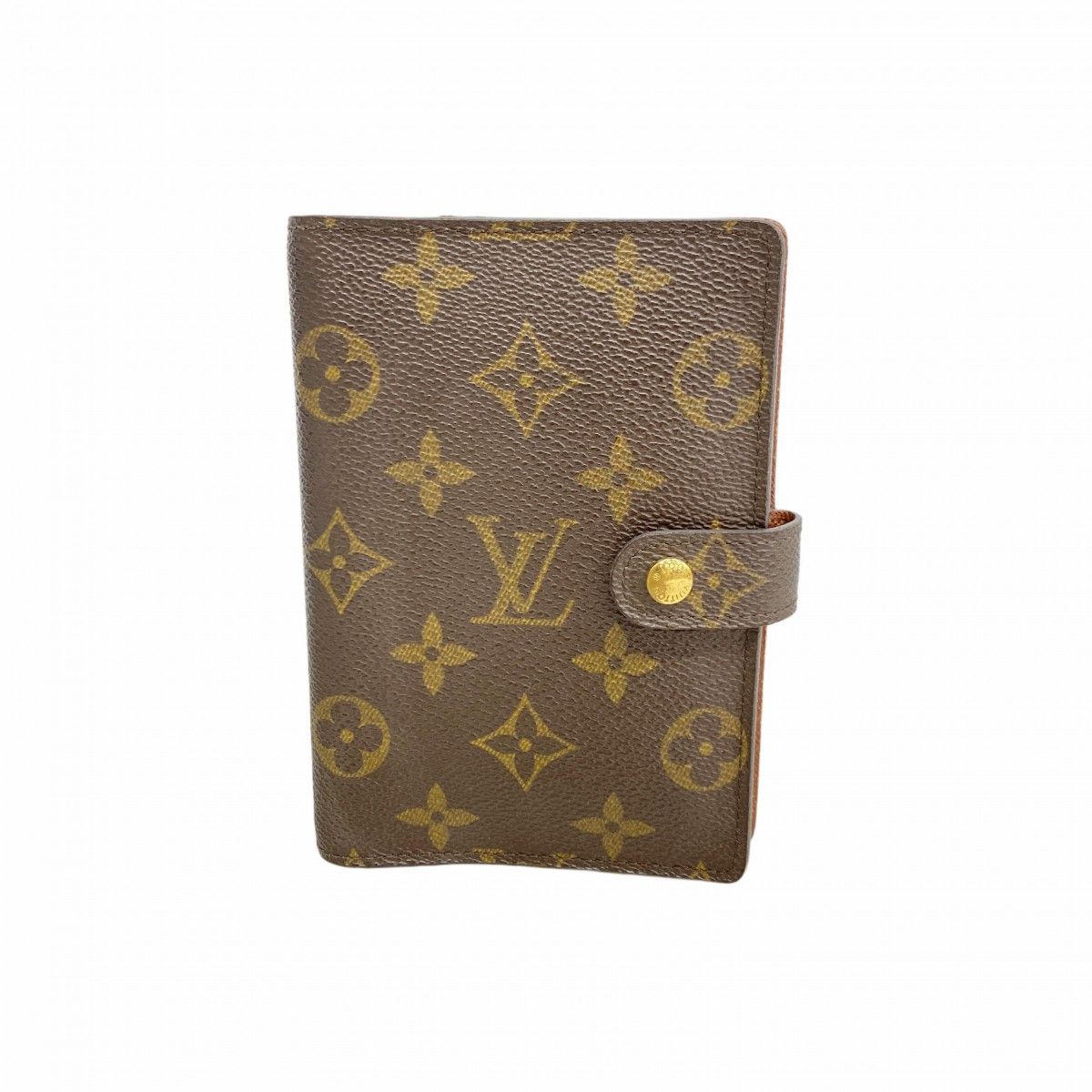 6 ba 0437 ルイヴィトン 手帳カバー モノグラム アジェンダPM R 20005 ブラウン メンズ レディース ユニセックス