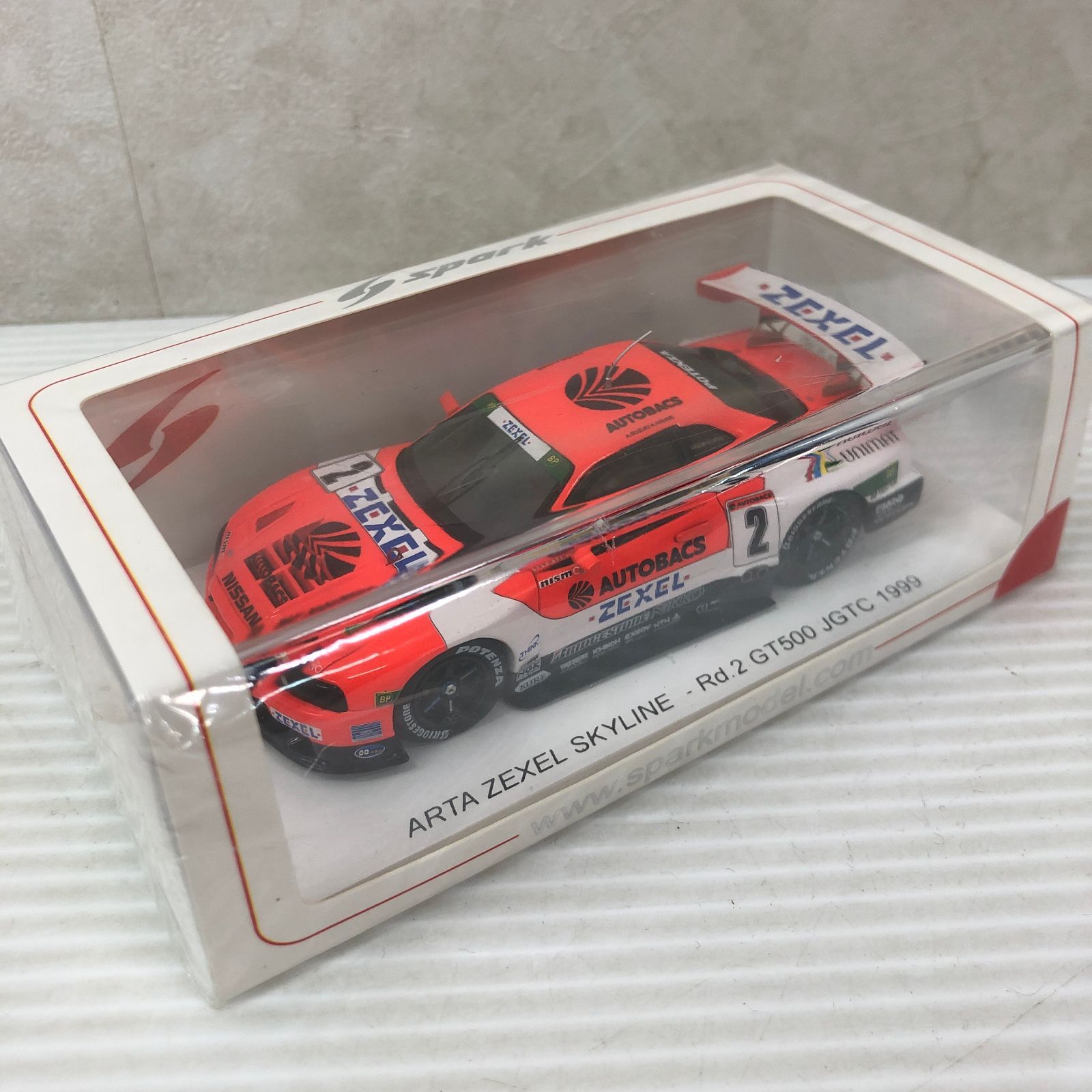 スパーク 1|43 ニッサン スカイライン GT-R No.2 ARTAゼクセル 1999 GT 500 ミニカー ♥品 smsmini 094273