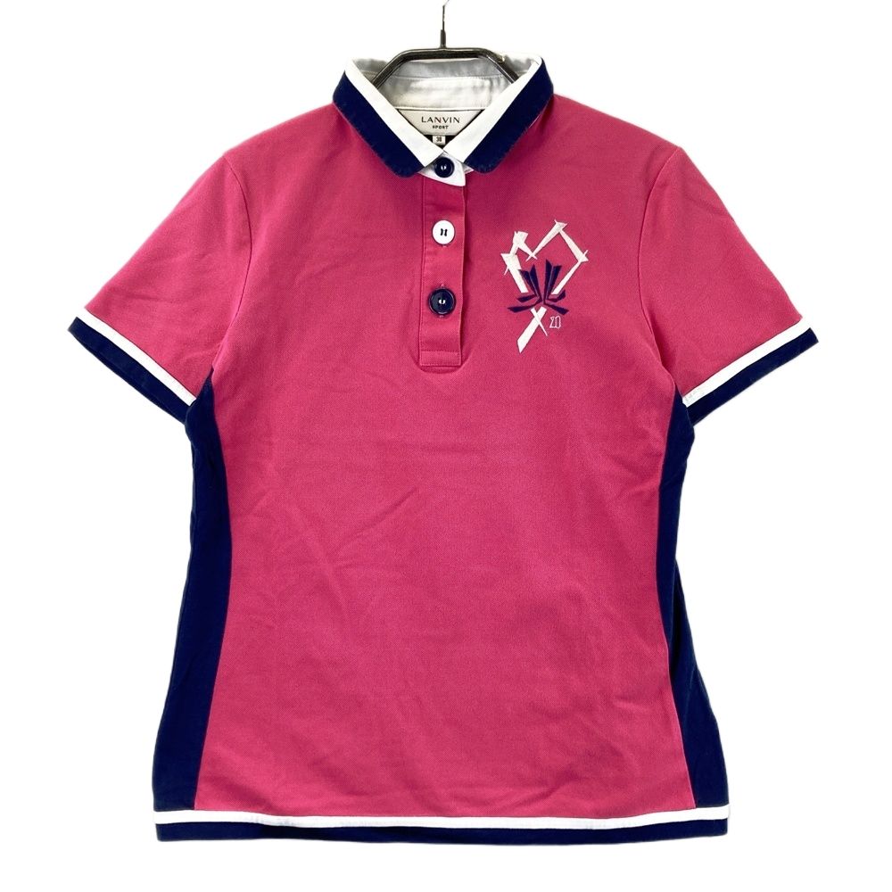 サイズ：38 LANVIN SPORT ランバン スポール 半袖ポロシャツ ピンク系