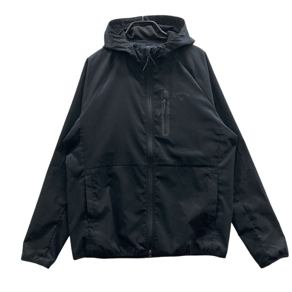 ストレッチ サイズ：3L CALLAWAY キャロウェイ  ジップジャケット パーカー  ブラック系 [240101593786] ゴルフウェア メンズ ストスト フルジップ中綿ブルゾン(アウター(ブルゾン、ウインド