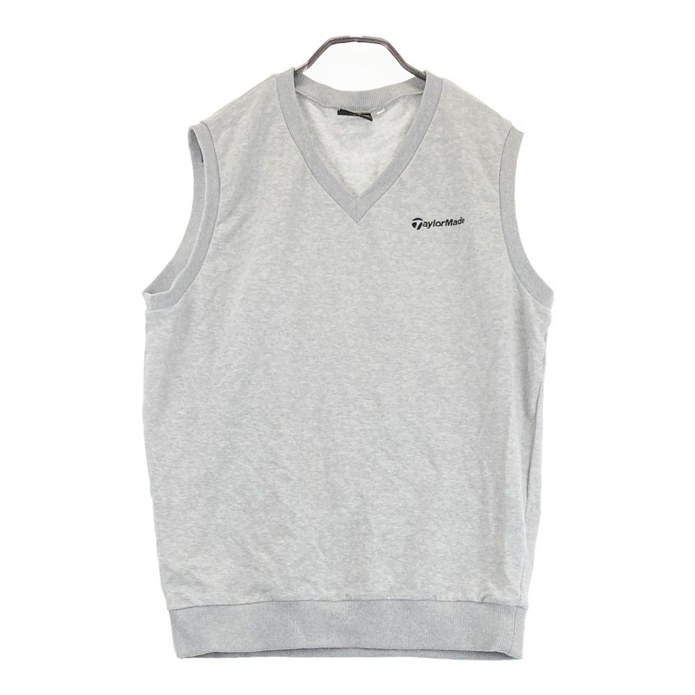 サイズ：L TAYLOR MADE テーラーメイド  スウェットベスト  グレー系 [240101612002] ゴルフウェア メンズ ストスト