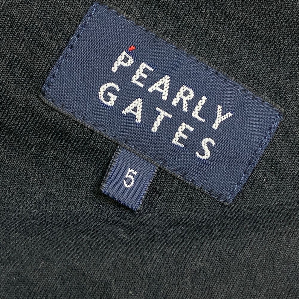 サイズ：5 PEARLY GATES パーリーゲイツ ロングパンツ ブラック系