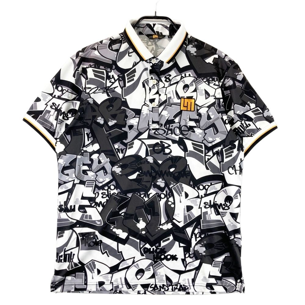 サイズ：L LOUD MOUTH ラウドマウス 半袖ポロシャツ タグス ブラック系