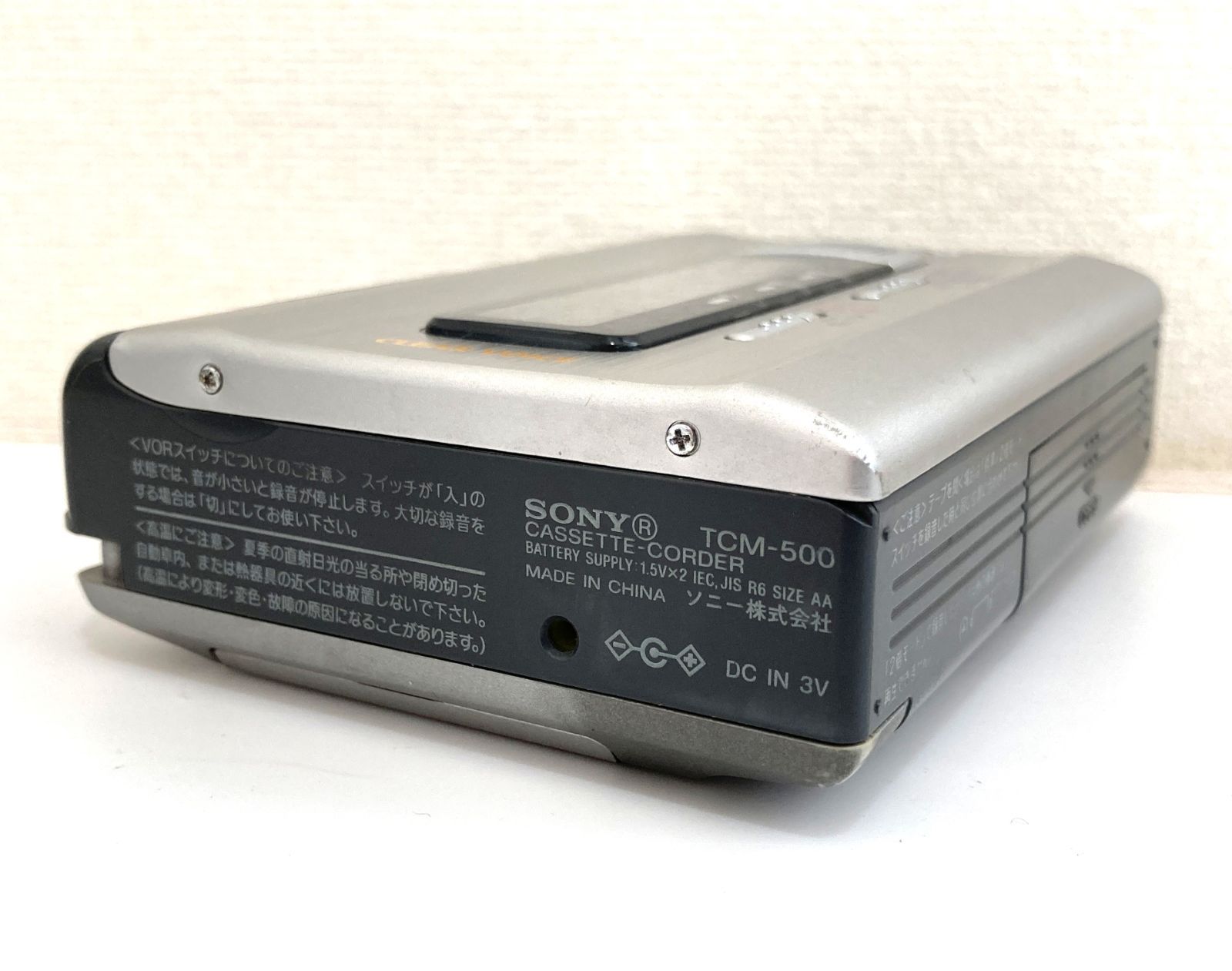 ジャンク品】SONY ソニー カセットコーダー TCM-500（本体のみ