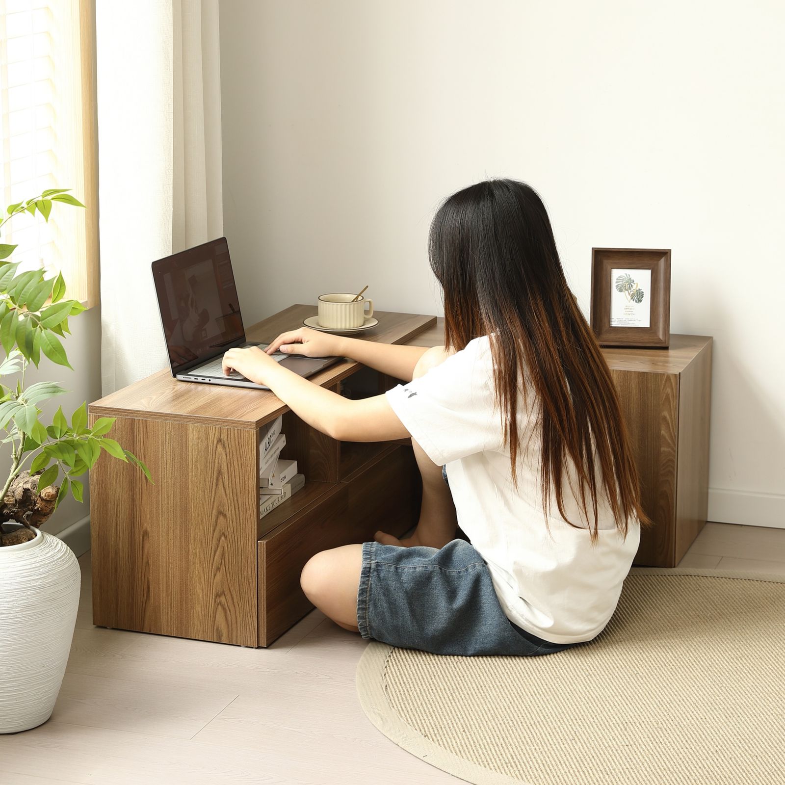 7月18日再入荷予定】テレビ台 ローボード 収納 伸縮自由 幅95～169cm 