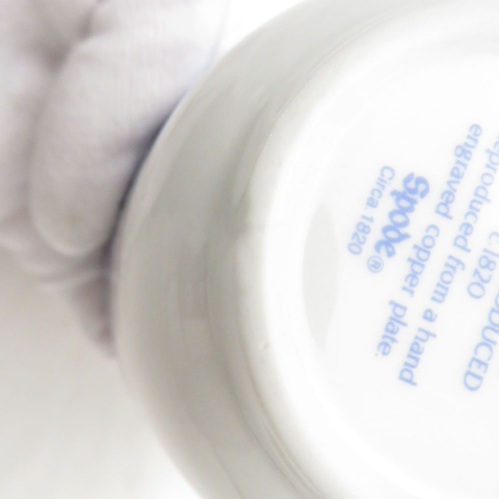  SPODE スポード ブルールームコレクション ゼラニウム ティーカップ＆ソーサー 2客 ペア ヴィンテージ カップ ソーサー コーヒー ティーカップ