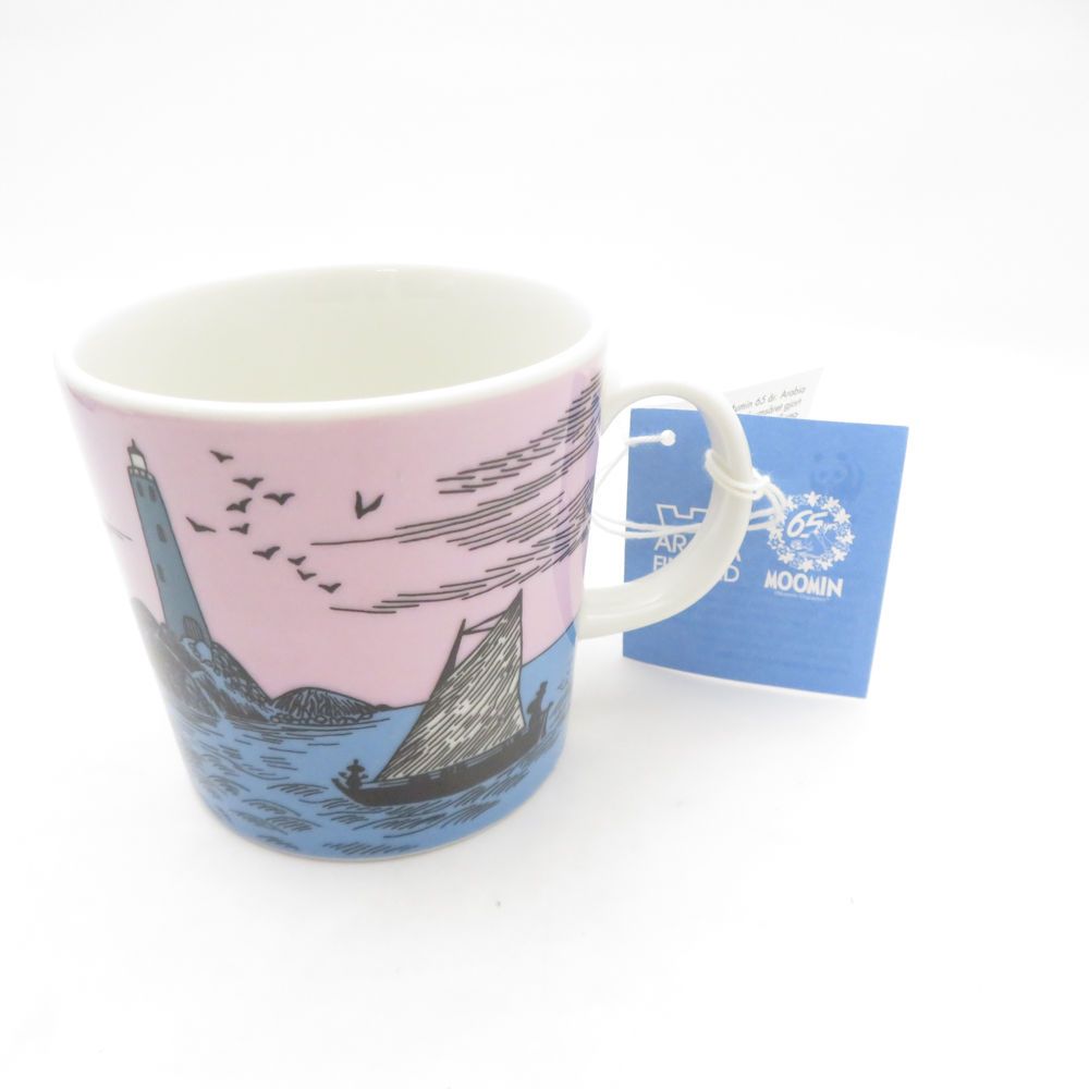 ♥ ARABIA アラビア ムーミン 65周年記念 ナイトセーリング マグカップ 陶器 コップ 北欧 フィンランド