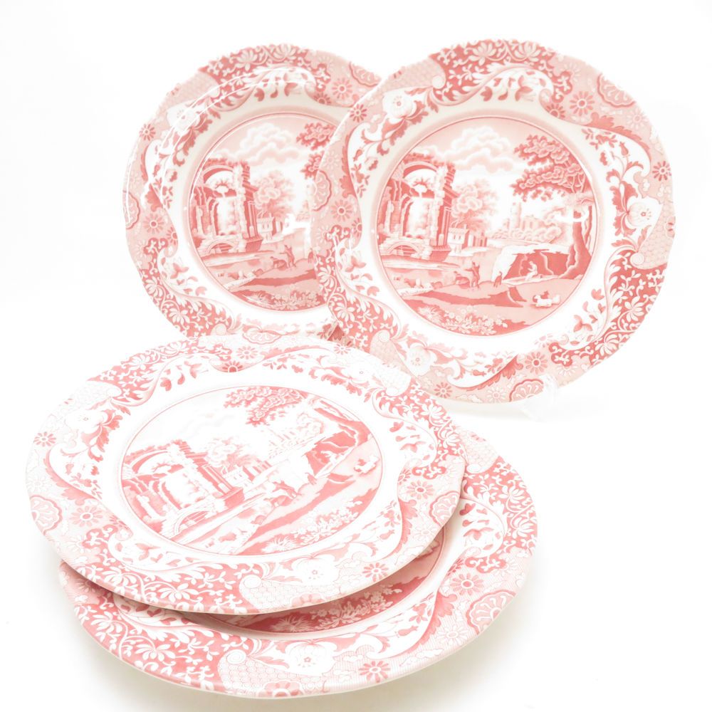 SPODE スポード クランベリーイタリアン 大皿 セット 26 cmプレート ディナー