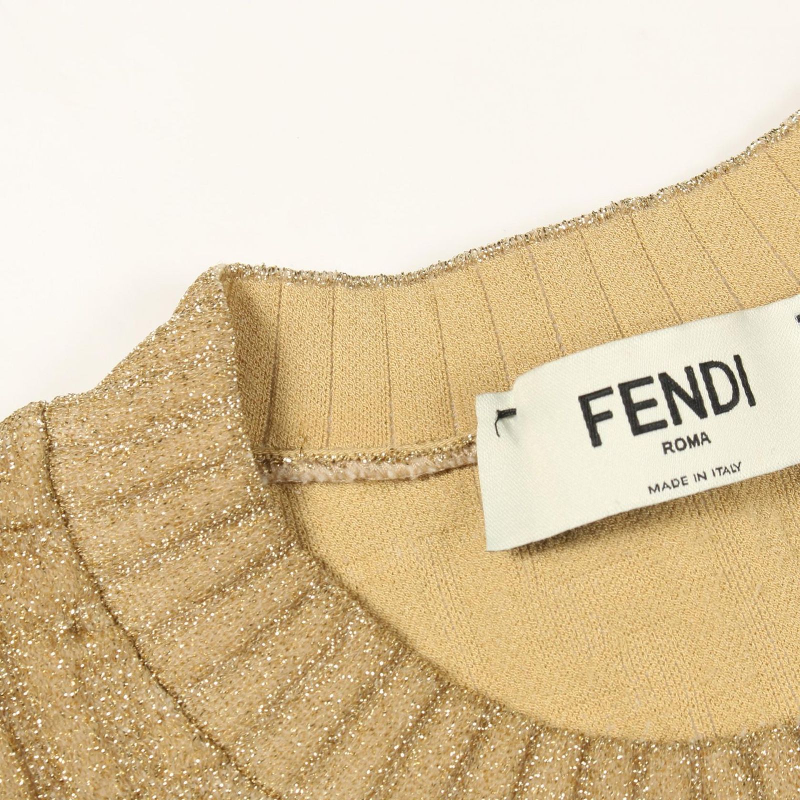 フェンディ FENDI ニット FF柄 レーヨン ニット レディース Used A 