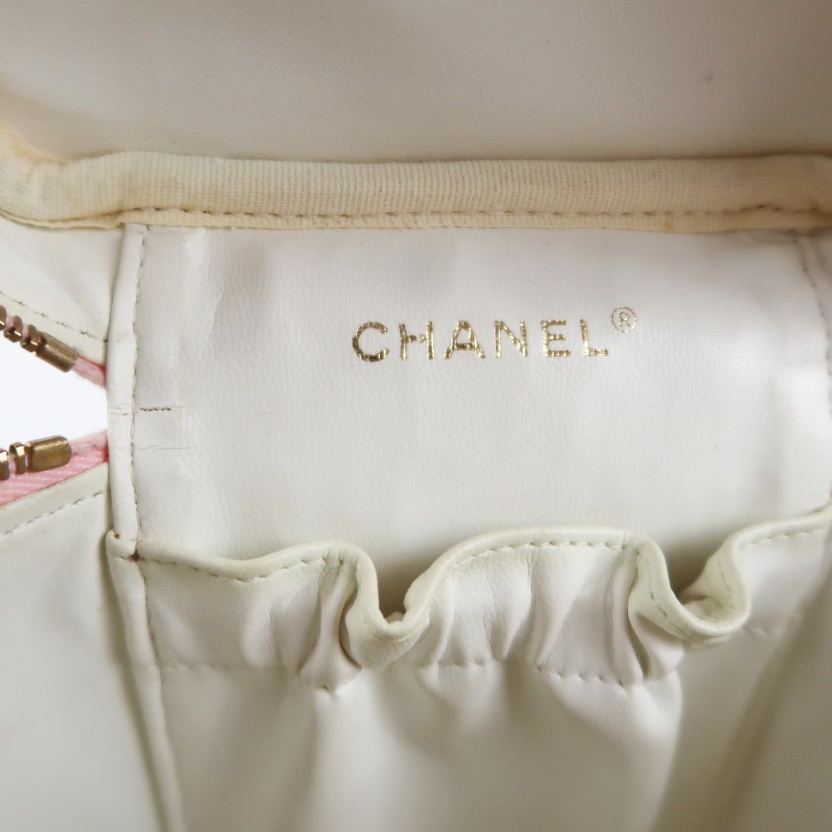 美品】CHANEL シャネル キャビアスキン バニティバッグ ココマーク 