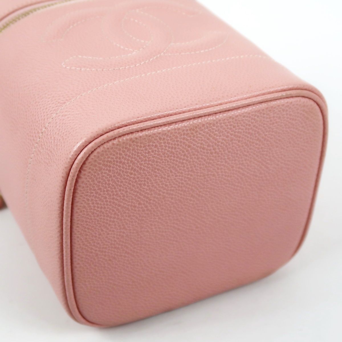 美品】CHANEL シャネル キャビアスキン バニティバッグ ココマーク