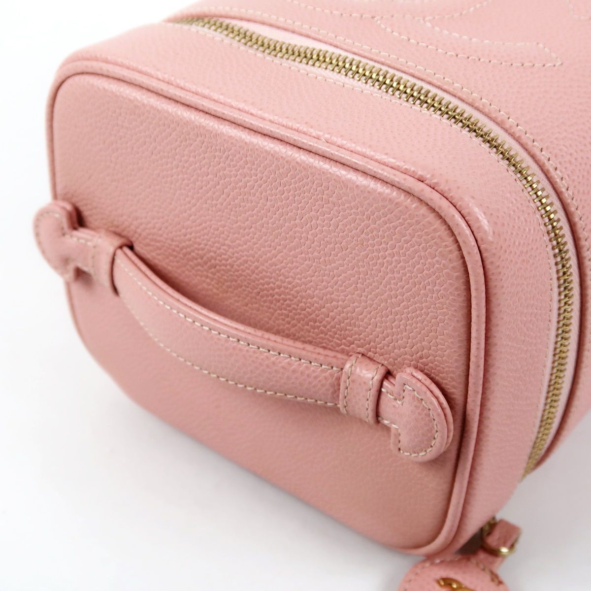 美品】CHANEL シャネル キャビアスキン バニティバッグ ココマーク
