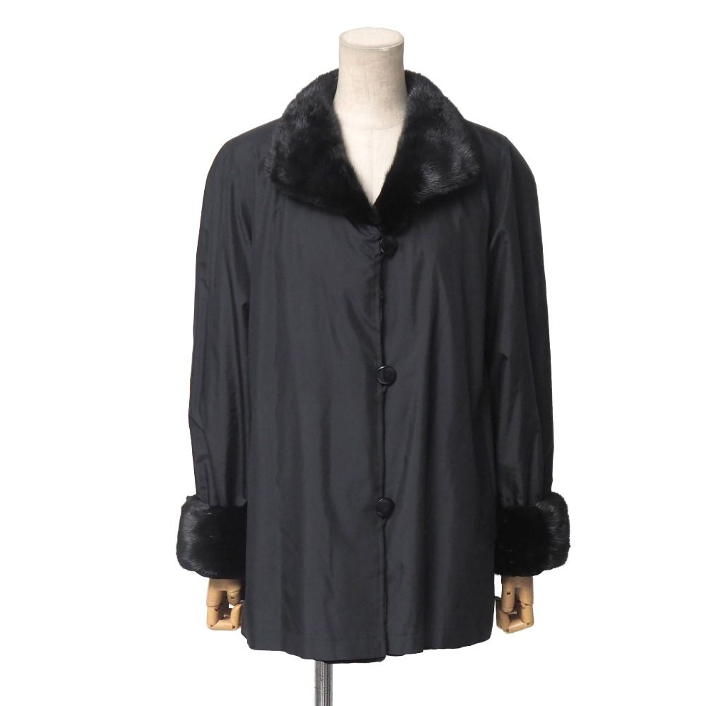 □美品□MITSUKOSHI 三越 コート サイズF リバーシブル シェアード