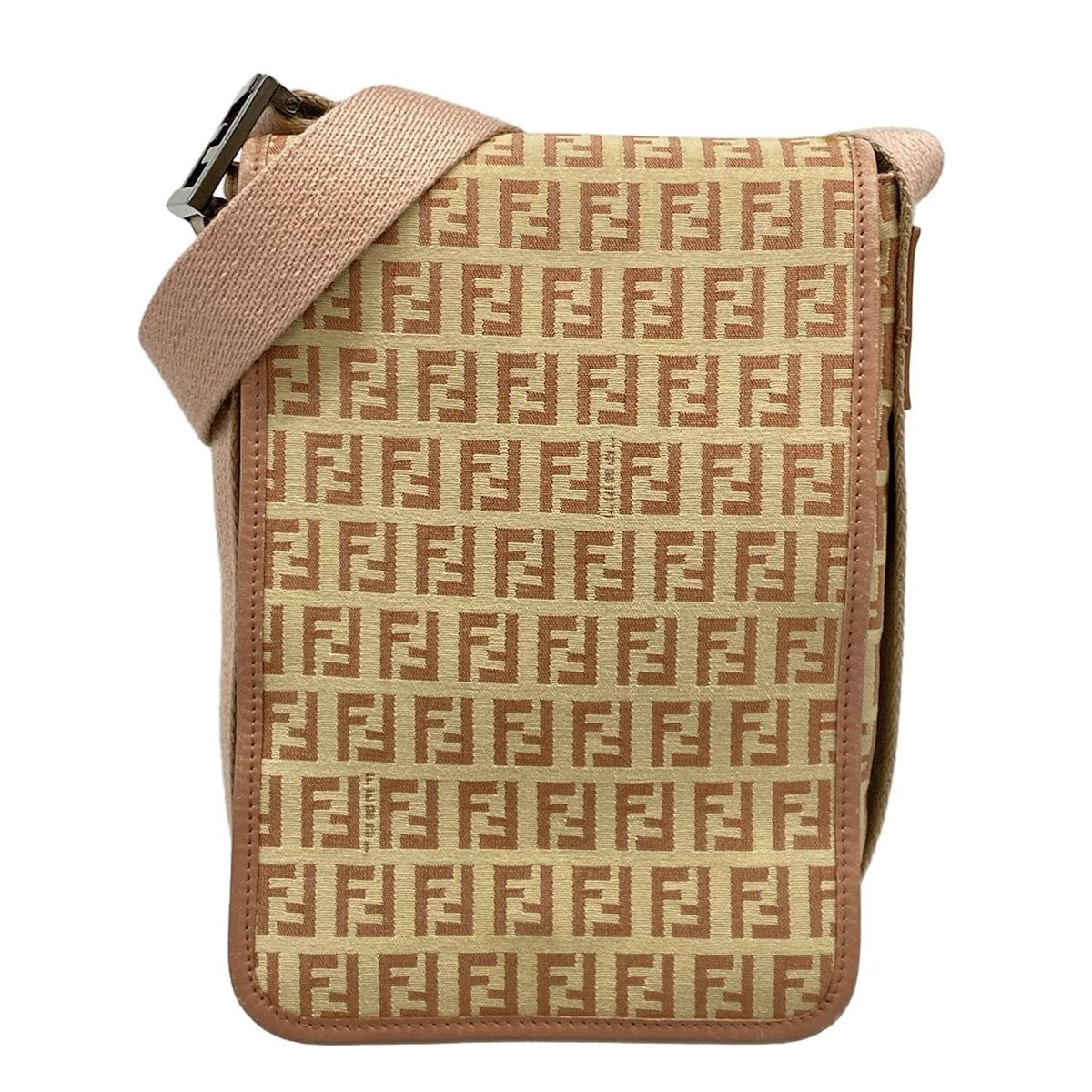 FENDI(フェンディ) ショルダーバッグ ズッキーノ柄 8BR323 ベージュ