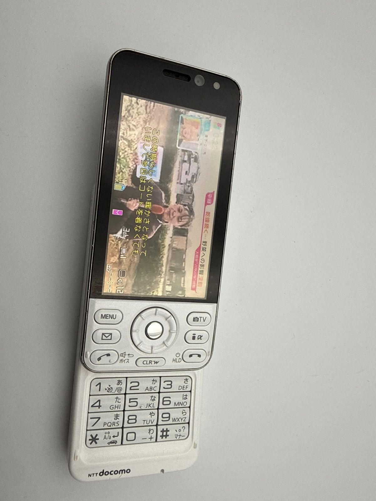 パナソニック docomo STYLE series P-02B ホワイト 白 ガラケー