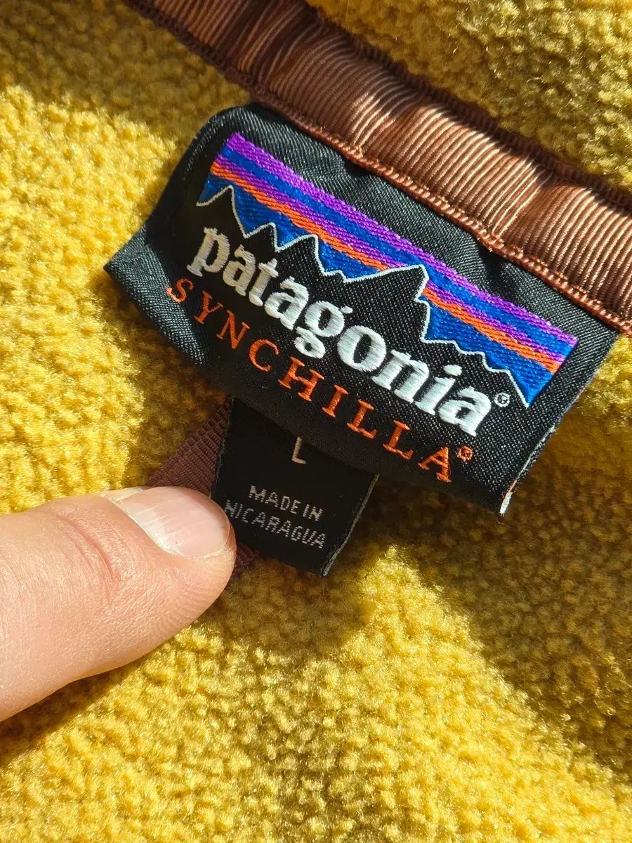  パタゴニア Synchilla スナップT マスタード オリーブ L その他 アウター