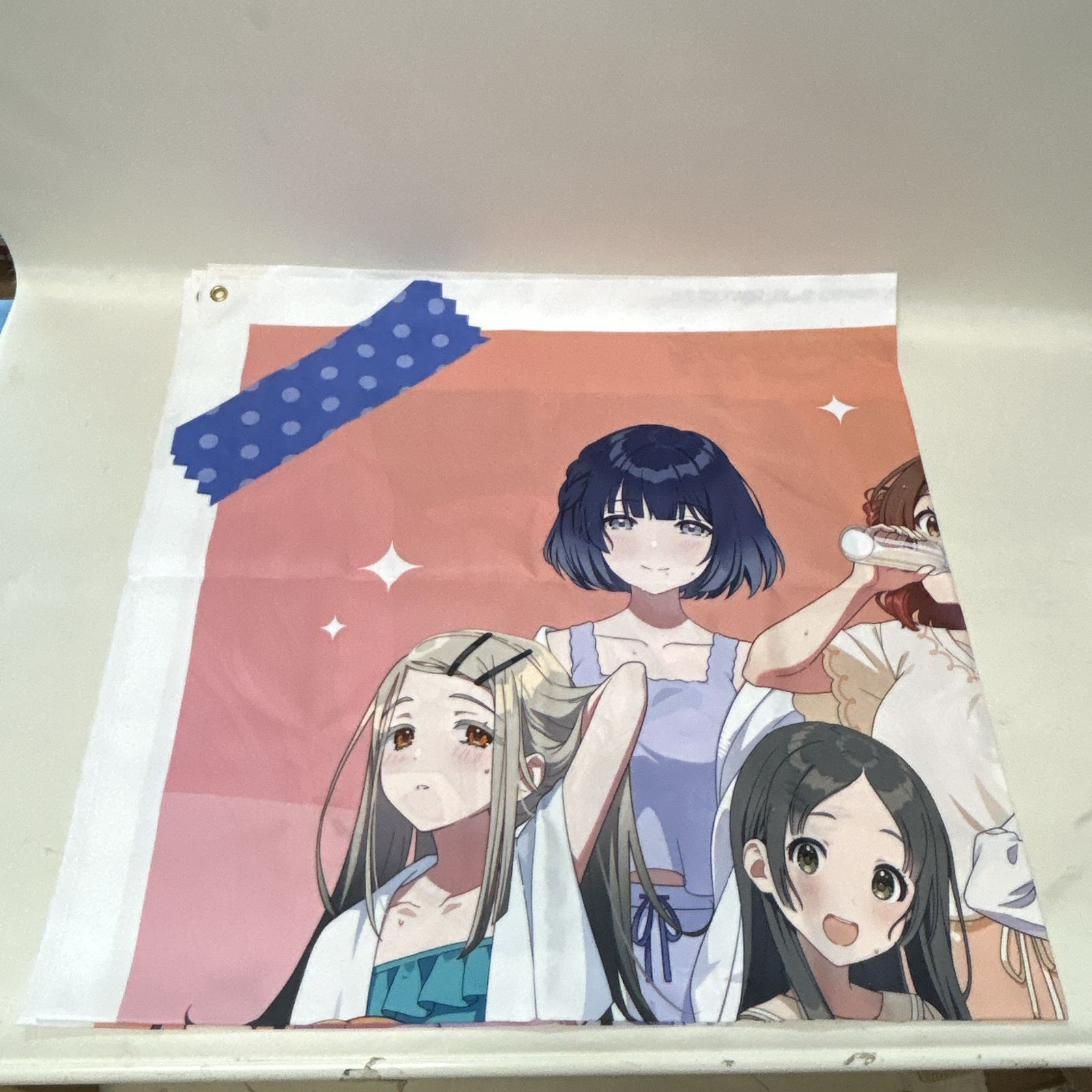浜館41-1318] 学園アイドルマスター 極楽湯 コラボ装飾 タペストリー 