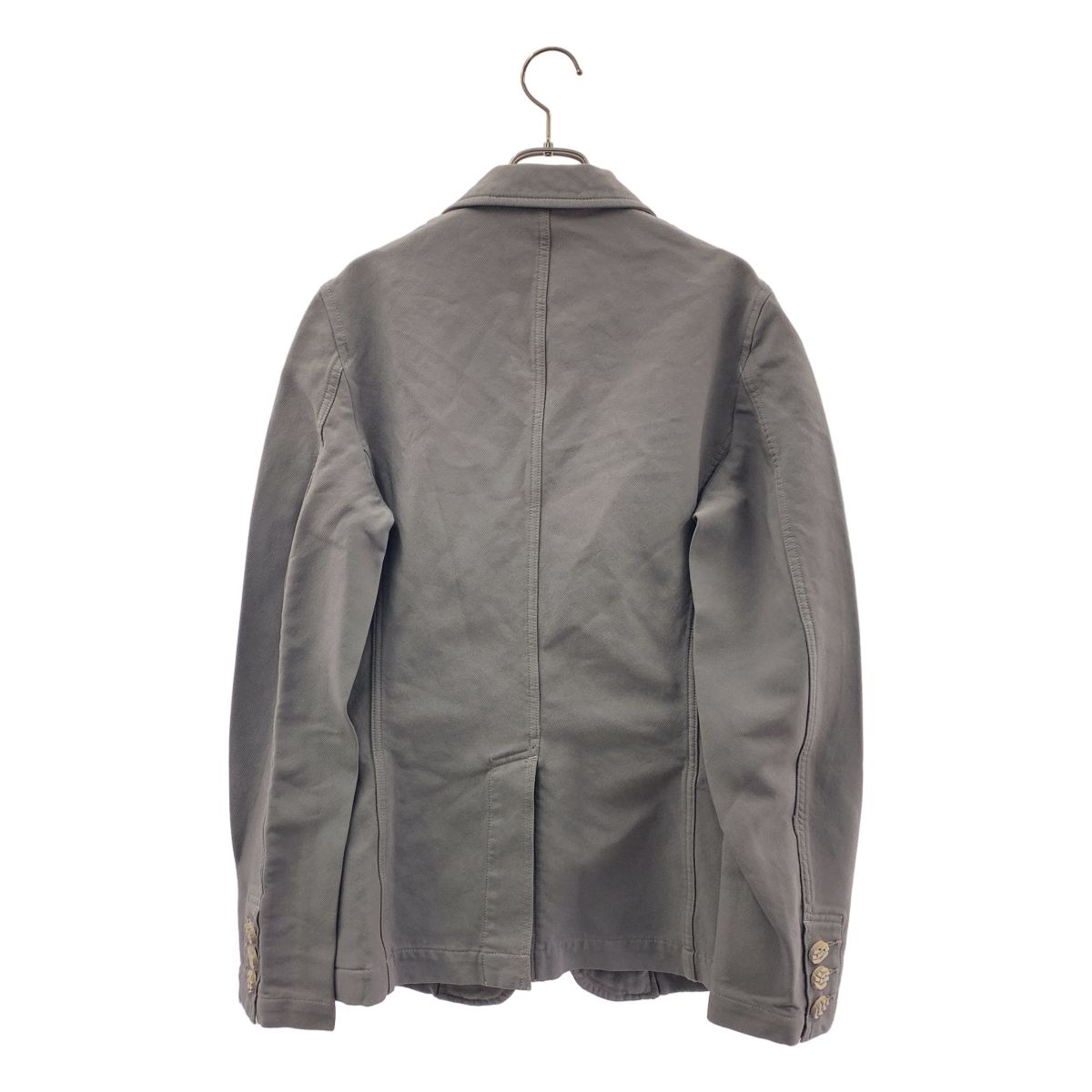 COMME des GARCONS HOMME PLUS / コムデギャルソンオムプリュス | 2013SS | ポリ縮絨 ラバーボタン テーラードジャケット | S | グレー | メンズ COMME des GARCONS HOMME PLUS / コムデギャルソンオムプリュス