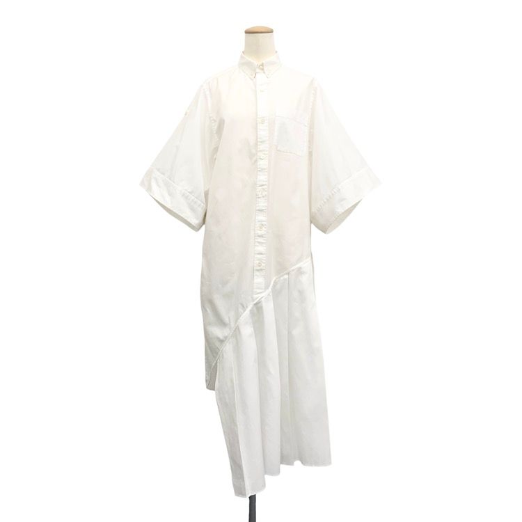 2024SS HYKE 売れ筋 ハイク BUTTON-DOWN SHIRT DRESS