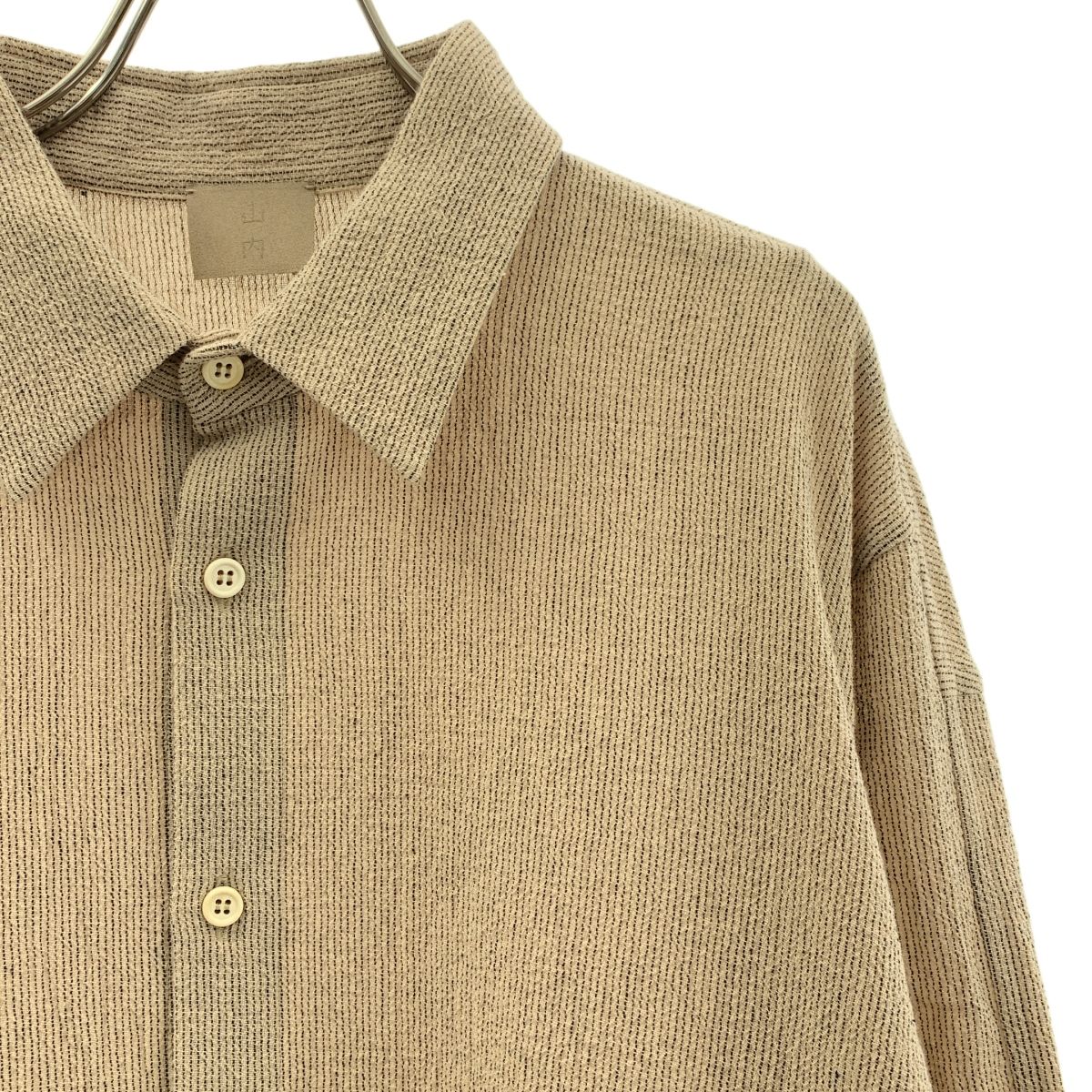 美品】 山内 / ヤマウチ | 2023SS | コットンボイル ストライプシャツ