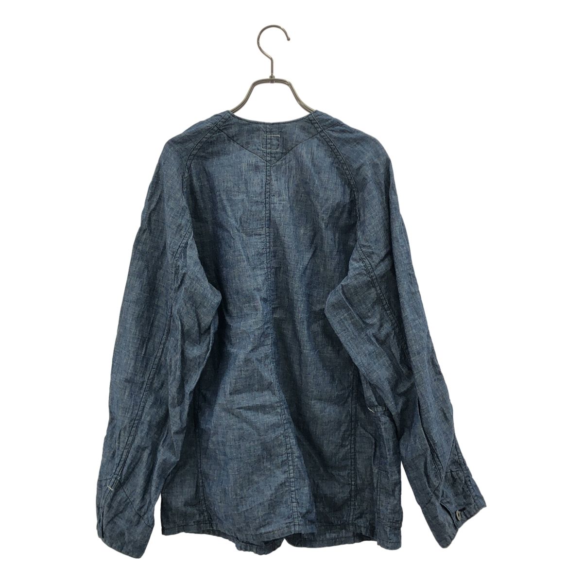 Post Overalls シャンブレーカバーオール POST O'ALLS / ポストオーバーオールズ | シャンブレー ノーカラー