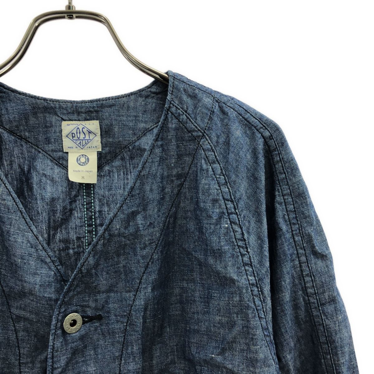 POST O'ALLS / ポストオーバーオールズ | シャンブレー ノーカラー
