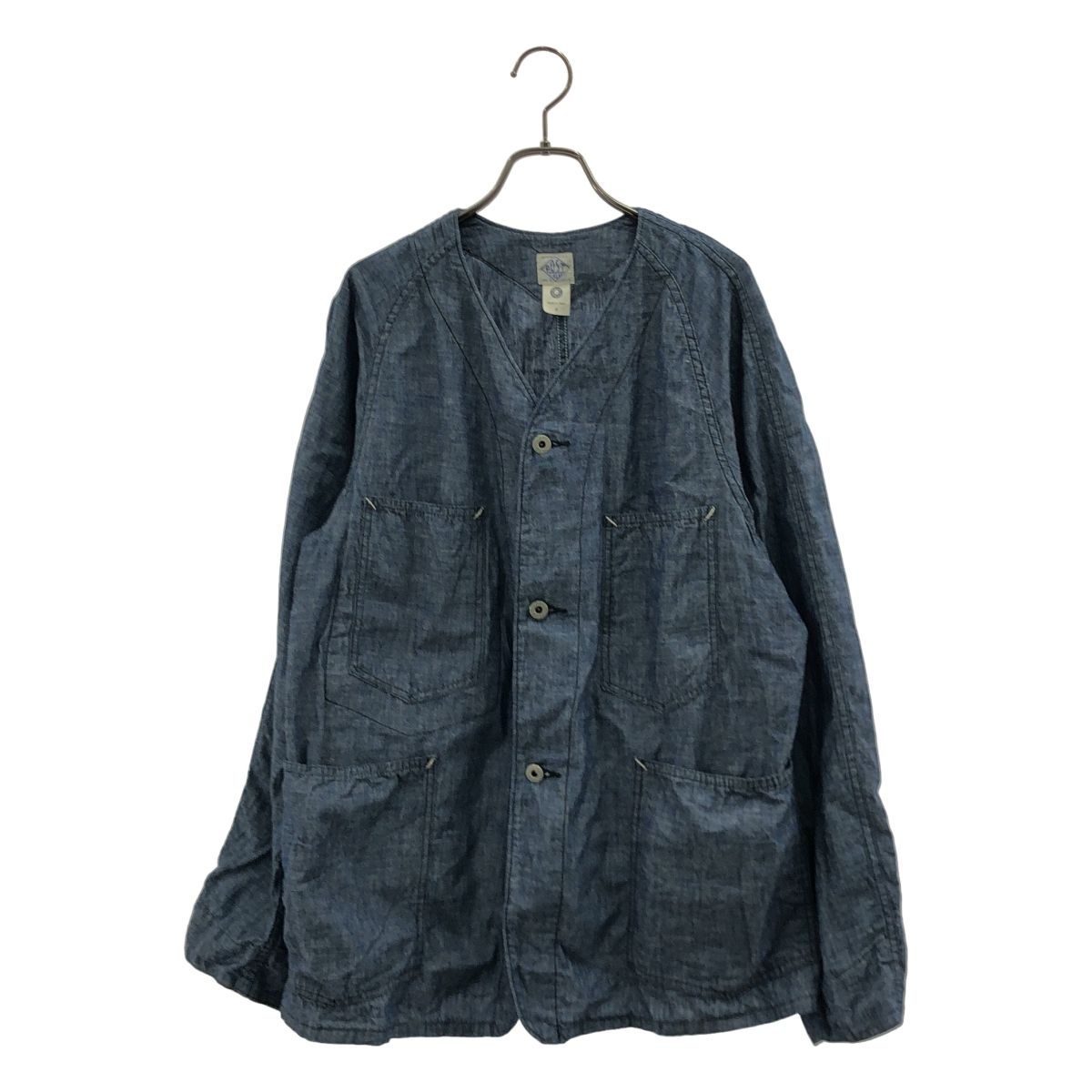 O'ALLS POST Lサイズ USA製 シャンブレー カバーオール O'ALLS 【新品】POST / ノーカラー シャンブレー | ポストオーバーオールズ ジャケット・アウター