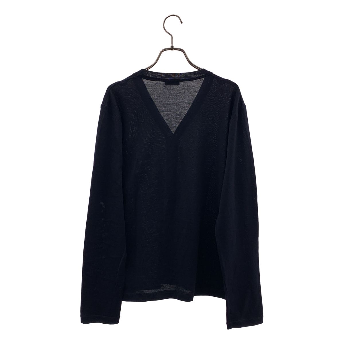 資産 価値 JIL SANDER ジルサンダー 18AW Vネックウールニット48
