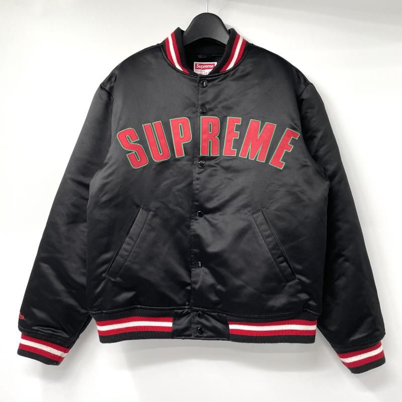 中古】Supreme21SS × Mitchell&Ness Satin Varsity Jacket サイズM