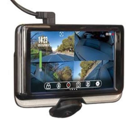◇ジャンク品◇KEIYO 360° パノラマ前後2カメラドライブレコーダー AN