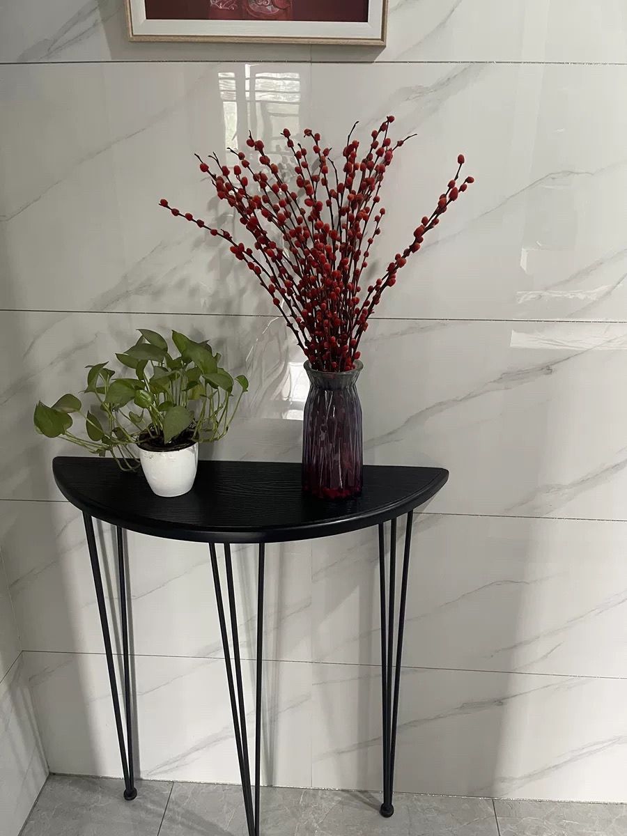 ｜玄関テーブル 半円コンソールテーブル 木製ソファテーブル 廊下の装飾テーブル コンソール 大好評コンソールテーブル半円形木製ソファ廊下装飾コンソールアンティーク玄関寝室に適しています アンティーク テーブル 玄関 寝室  用(Gold,100cm&frasl;39.4in)｜コンソールテーブル オンライン通販