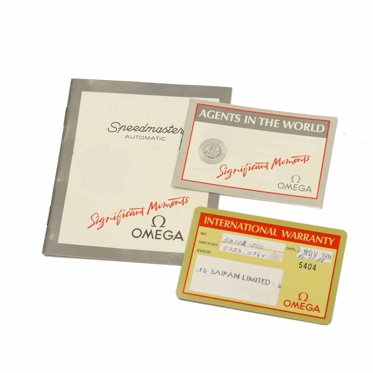  オメガ OMEGA スピードマスター コンビ 3310 20 クロノグラフ メンズ 腕時計 ホワイト YG イエローゴールド 自動巻き Speedmaster 90307046 ハイネック 自動巻き時計 腕時計(アナログ)