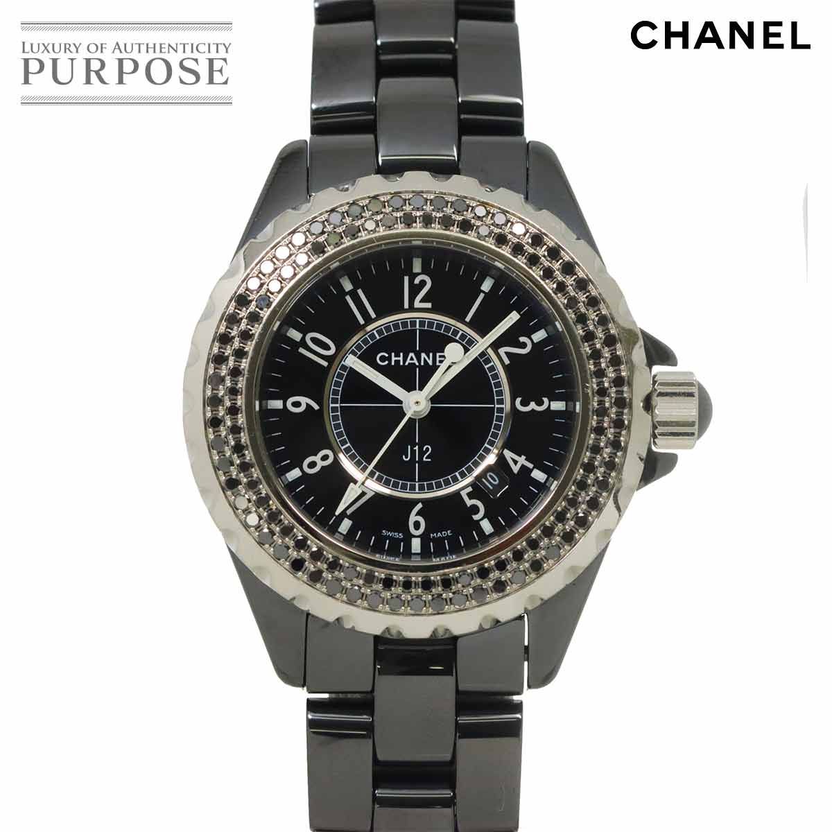 シャネル CHANEL J12 33mm H1416 レディース 腕時計 ブラックダイヤ 