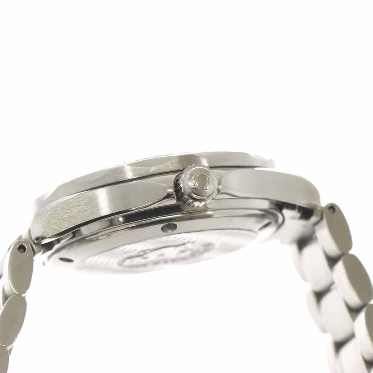  オメガ OMEGA シーマスター 300 ボーイズ 腕時計 2236 50 デイト ブラック 文字盤 WG ベゼル オートマ 自動巻き Seamaster 90309081 オックスフォード 自動巻き時計 腕時計(アナログ)