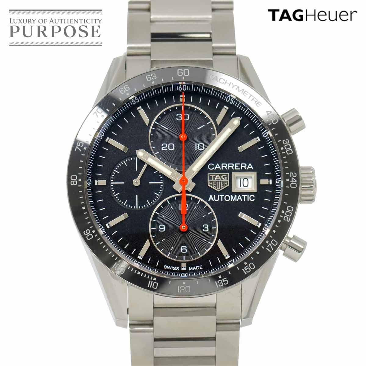 タグホイヤー TAG Heuer カレラ キャリバー16 クロノグラフ CV201AK 07 メンズ 腕時計 デイト ブラック 自動巻き Carrera 90311290