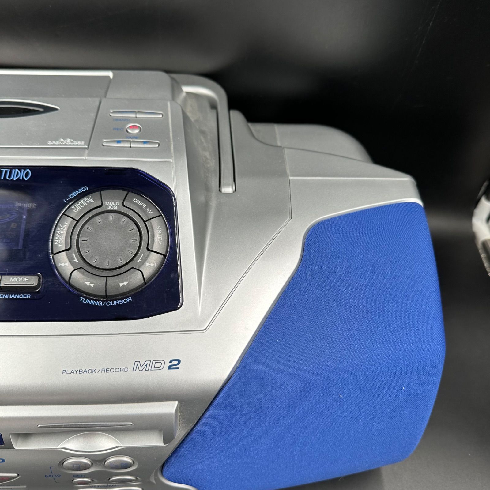 SHARP シャープ MD-F200-S MD CDシステムラジカセ カセットテープ AM