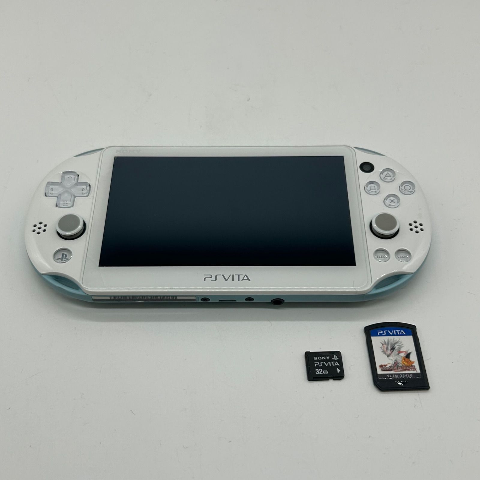SONY PS VITA PCH 2000 ライトブルー メモリカード ダウンロードソフト おまけカセット付き