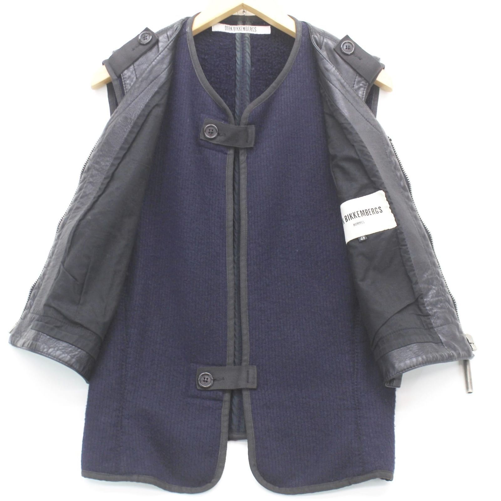 中古】DIRK BIKKEMBERGS ダークビッケンバーグ ベスト 取外し サイズ48 