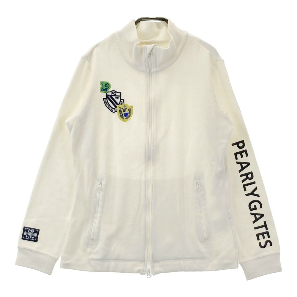 サイズ：0 PEARLY GATES パーリーゲイツ ジップジャケット ワッペン