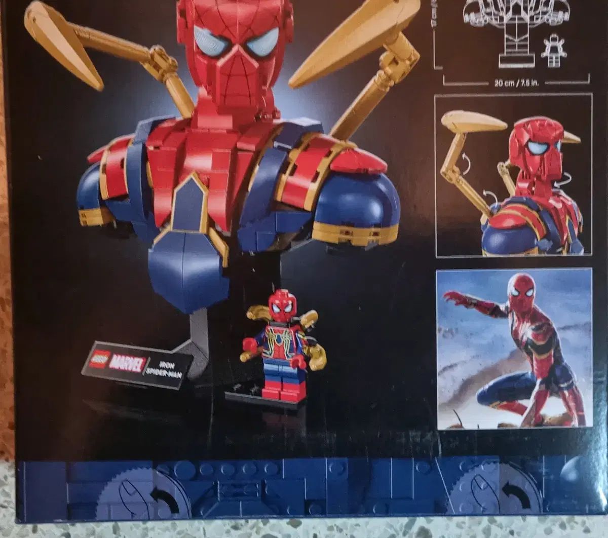 LEGOブロック アイアン スパイダーマン 胸像