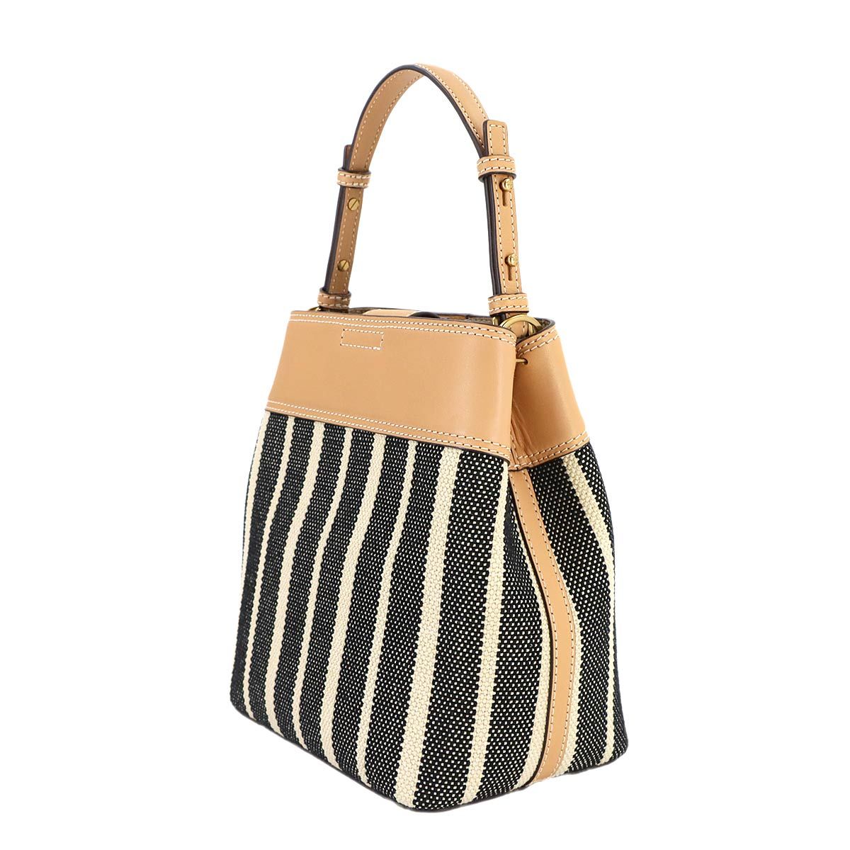 未使用 展示品 トリーバーチ TORY BURCH ストライプ 2way ハンド 