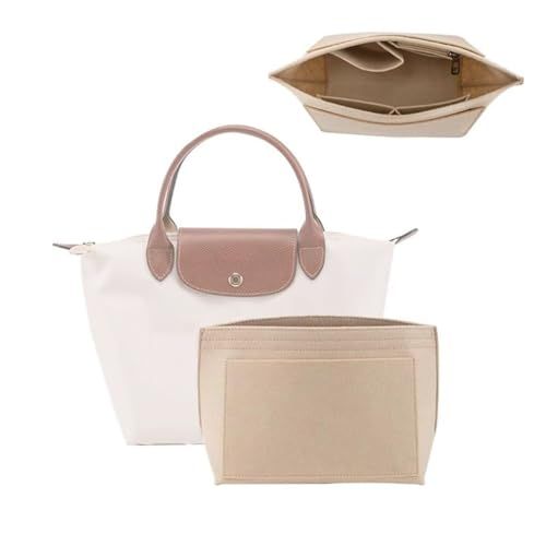 Jiesinlov ハンドバッグ用オーガナイザーインサート ロンシャンスモールルプラージュに適したフェルトバッグインバッグ フェルト-スモール e cb 87 269