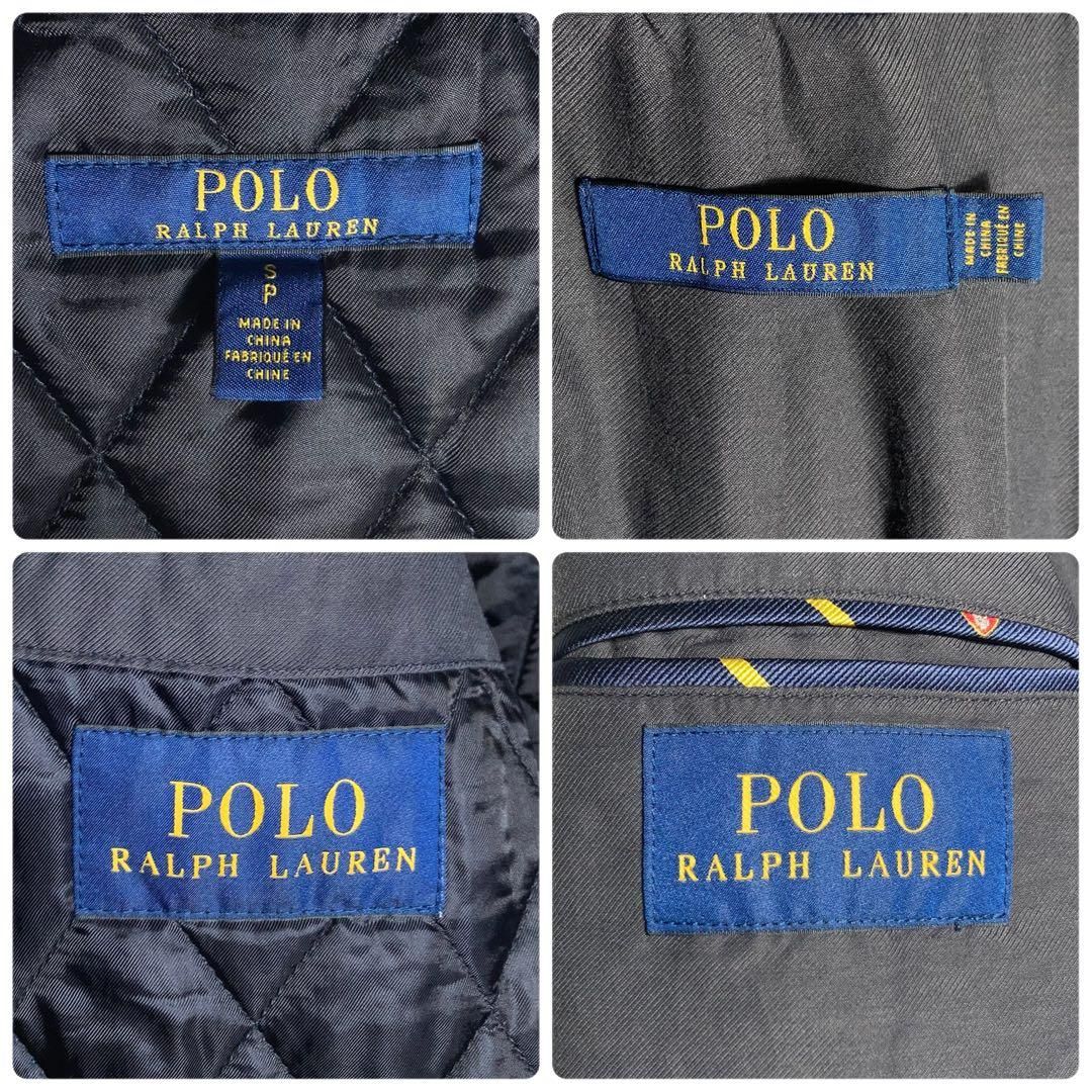 RALPH LAUREN ステンカラーコート キルティングライナー付き 紺 S
