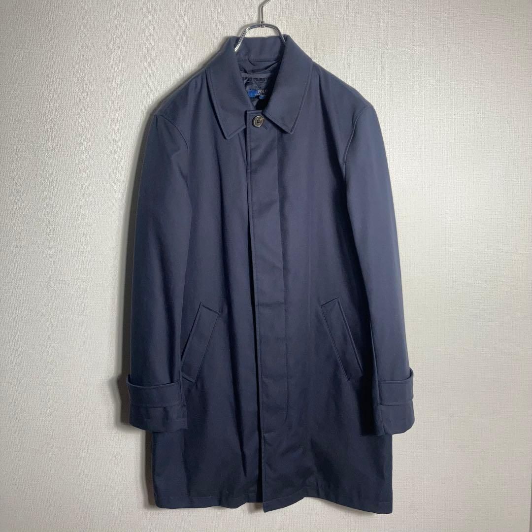 RALPH LAUREN ステンカラーコート キルティングライナー付き 紺 S. RALPH LAUREN ステンカラーコート キルティングライナー付き 紺 S