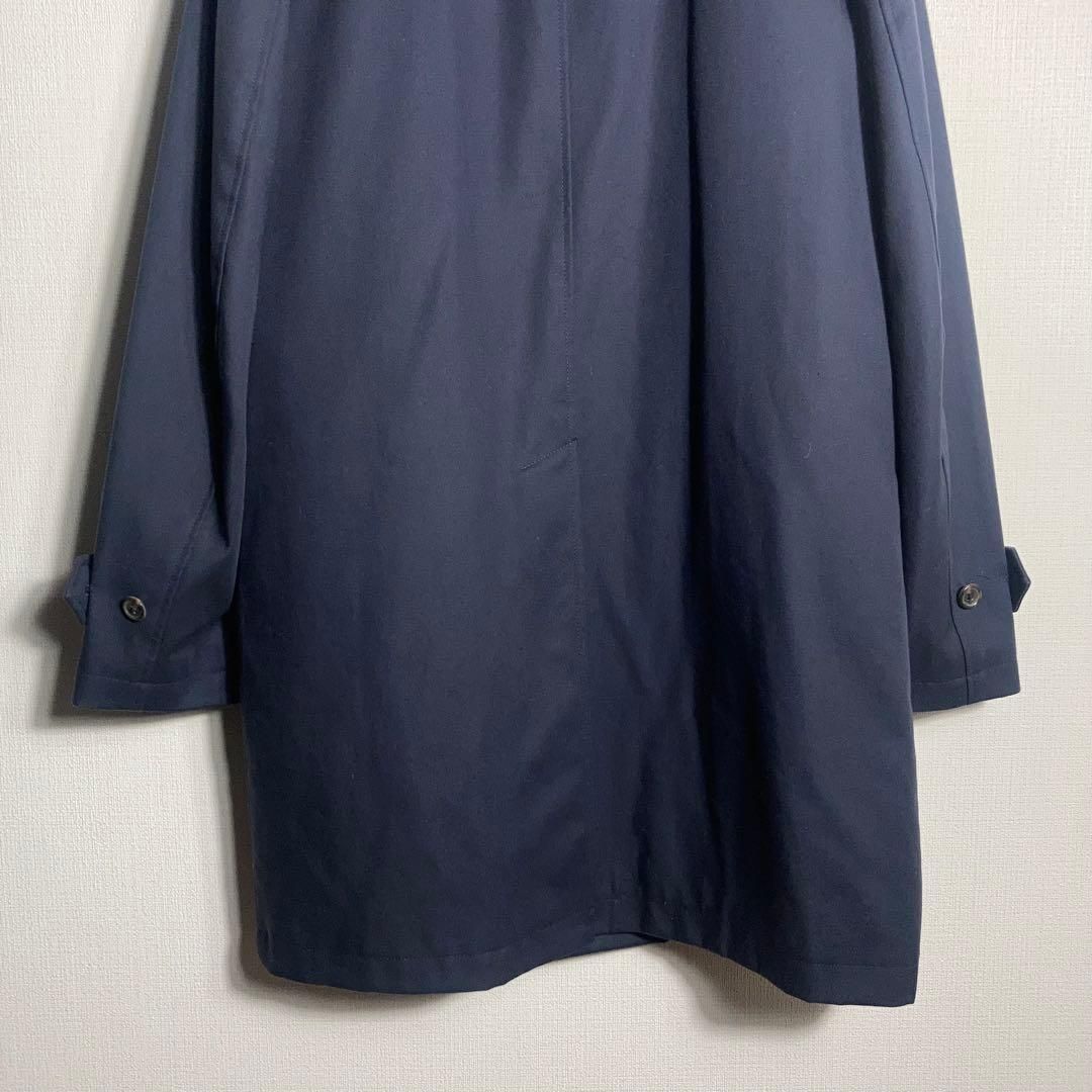 RALPH LAUREN ステンカラーコート キルティングライナー付き 紺 S