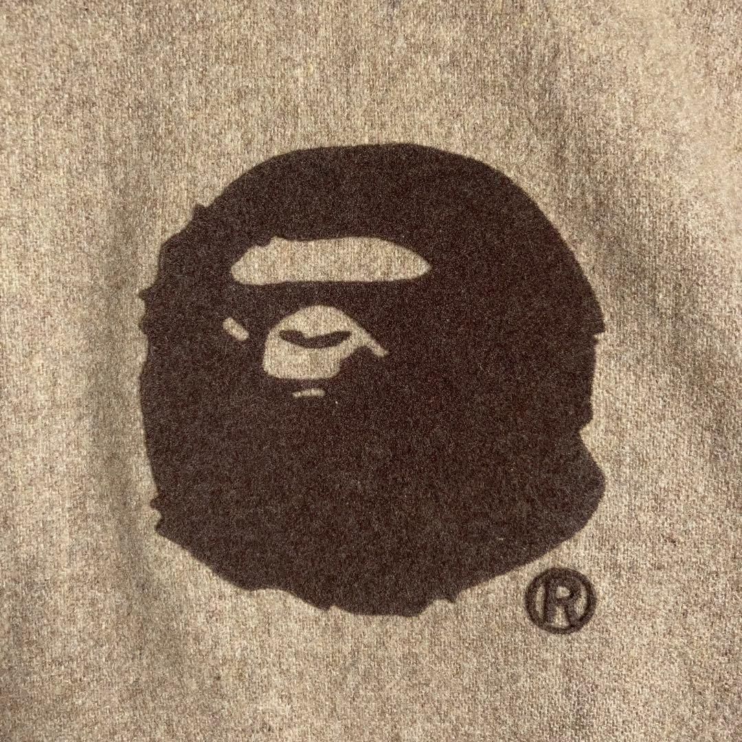 美品】A Bathing Ape ボンバージャケット スタジャン ベージュ - メルカリ