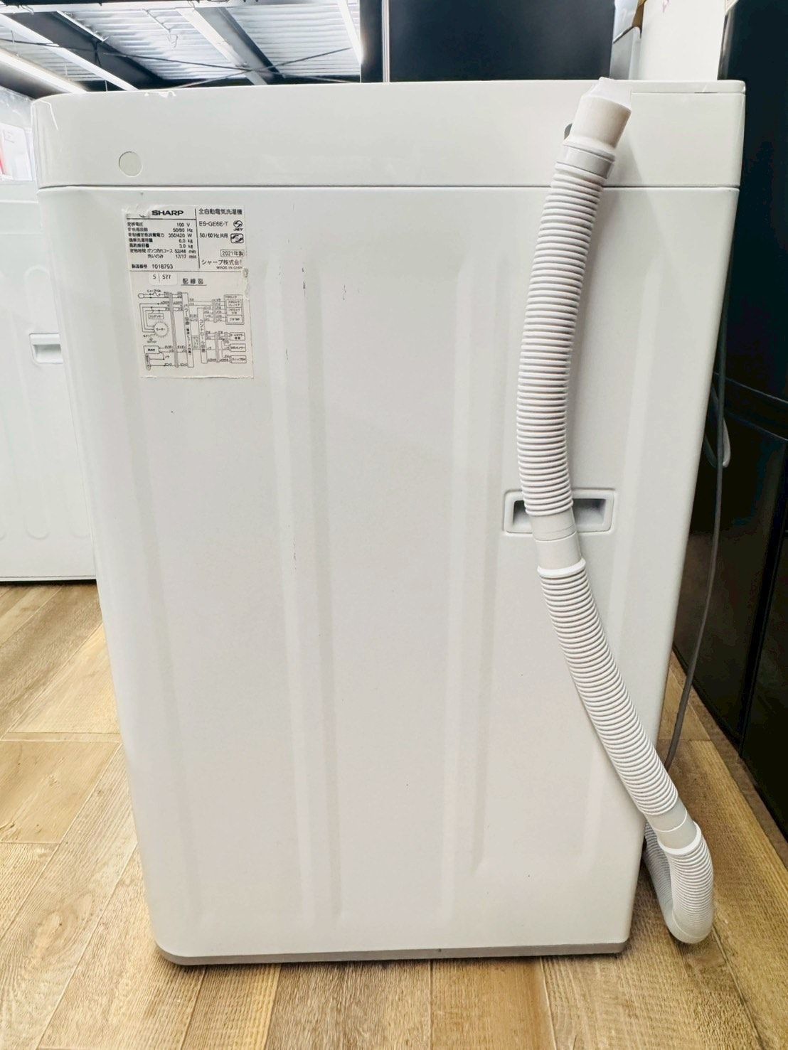 生活家電 大阪送料無料☆3か月保障付き☆洗濯機☆シャープ☆6kg☆2021 